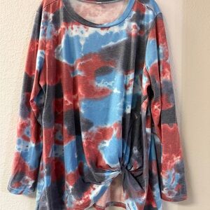 Vibrant Tie-Dye Long Sleeve Top